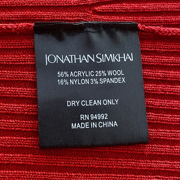 Jonathan Simkhai Keegan Twisted Long Sleeve Cut-Out-Detail Turtleneck Sw… - Picture 15 of 16